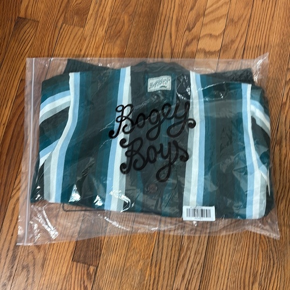 Bogey Boys Seeing Green Cardigan Sweater Green Men’s size L NWT golf preppy - Picture 9 of 10